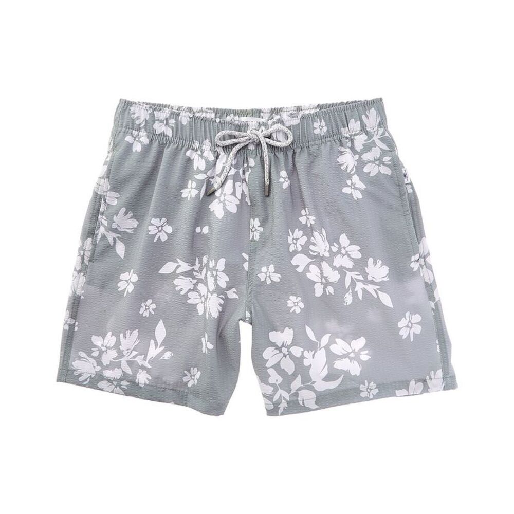 Vintage Summer Mens  Seersucker Swim Short, Green